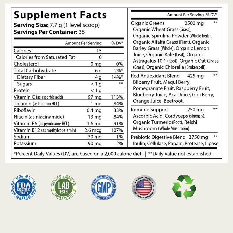 XV1 Green Superfood Powder
