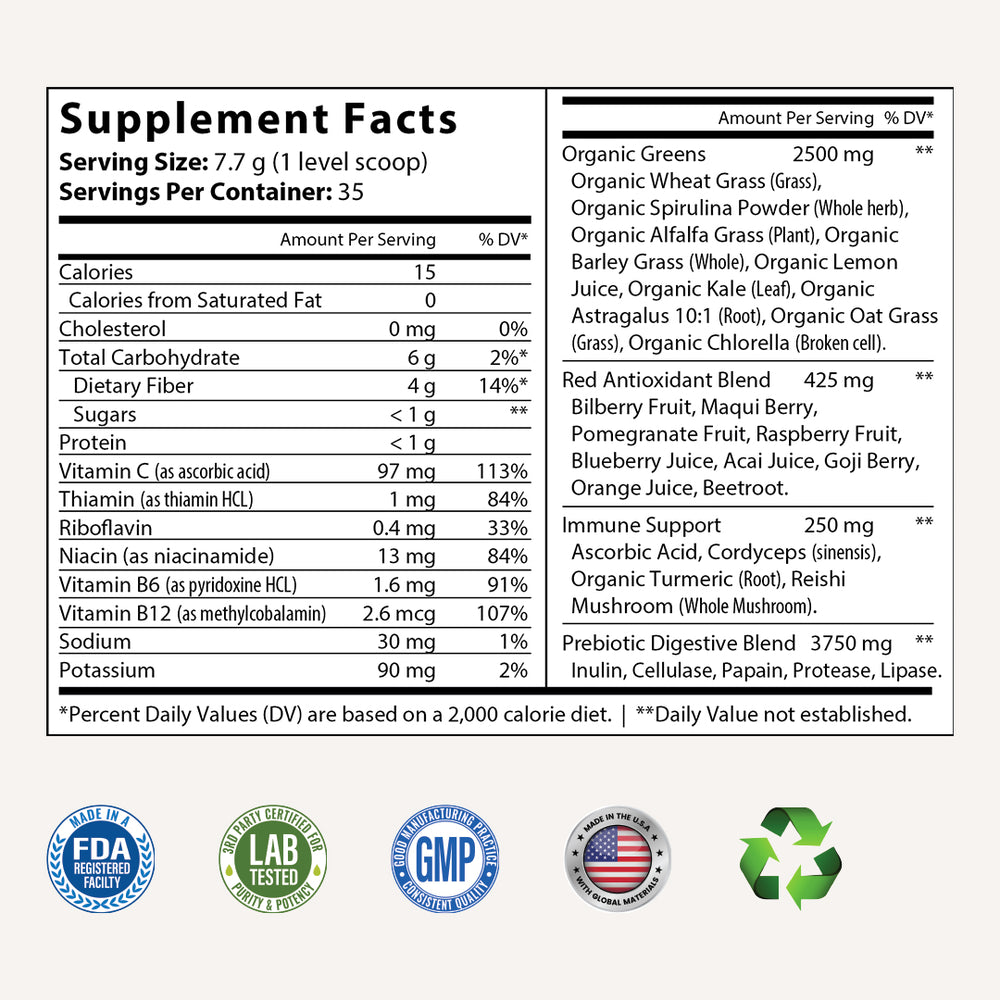 XV1 Green Superfood Powder